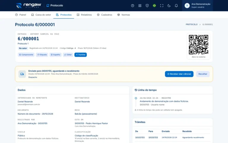 App Protocolo, tela 6/000001